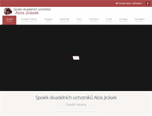 Tablet Screenshot of divadloupice.cz